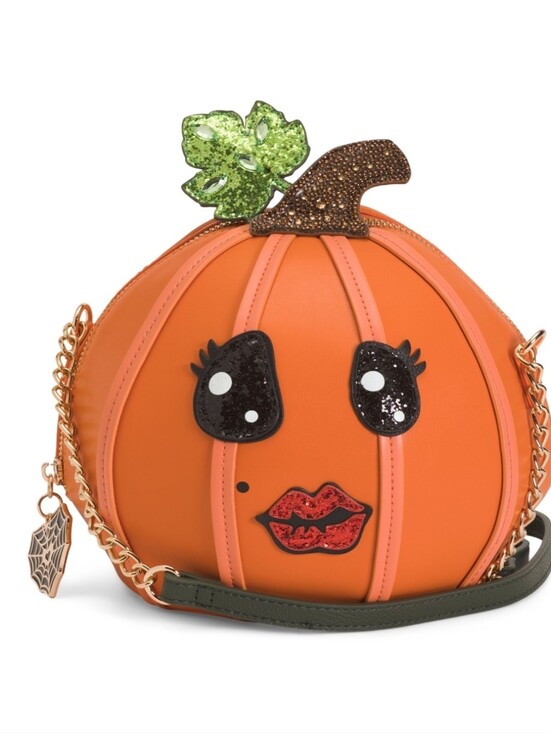 Betsey Johnson Handbags - 🎃▪️Betsey Johnson ▪️Pumpkin Face No guts No gl ory Orange Crossbody Bag